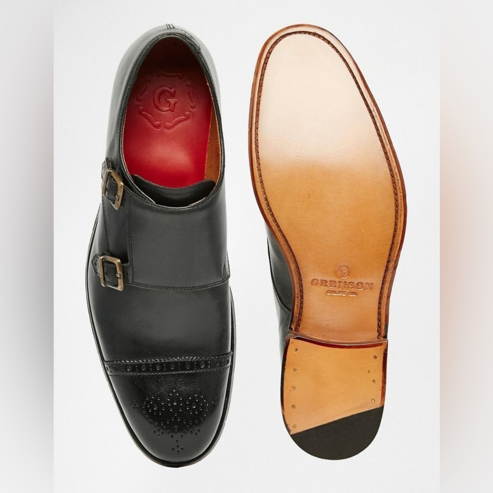 Grenson Ellery Double Monk Loafers 8